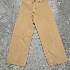 Madewell Pants Womens 28 (28x27) Emmett Wide Leg Crop 2024 Brown